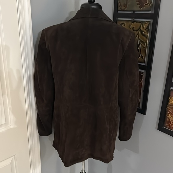 Caslon Woman’s Button-Up Brown 100% Brushed Leather Jacket - Picture 5 of 12